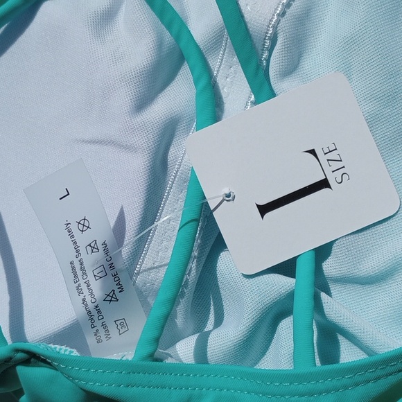 One-piece swimsuit with cross back. - Picture 15 of 17